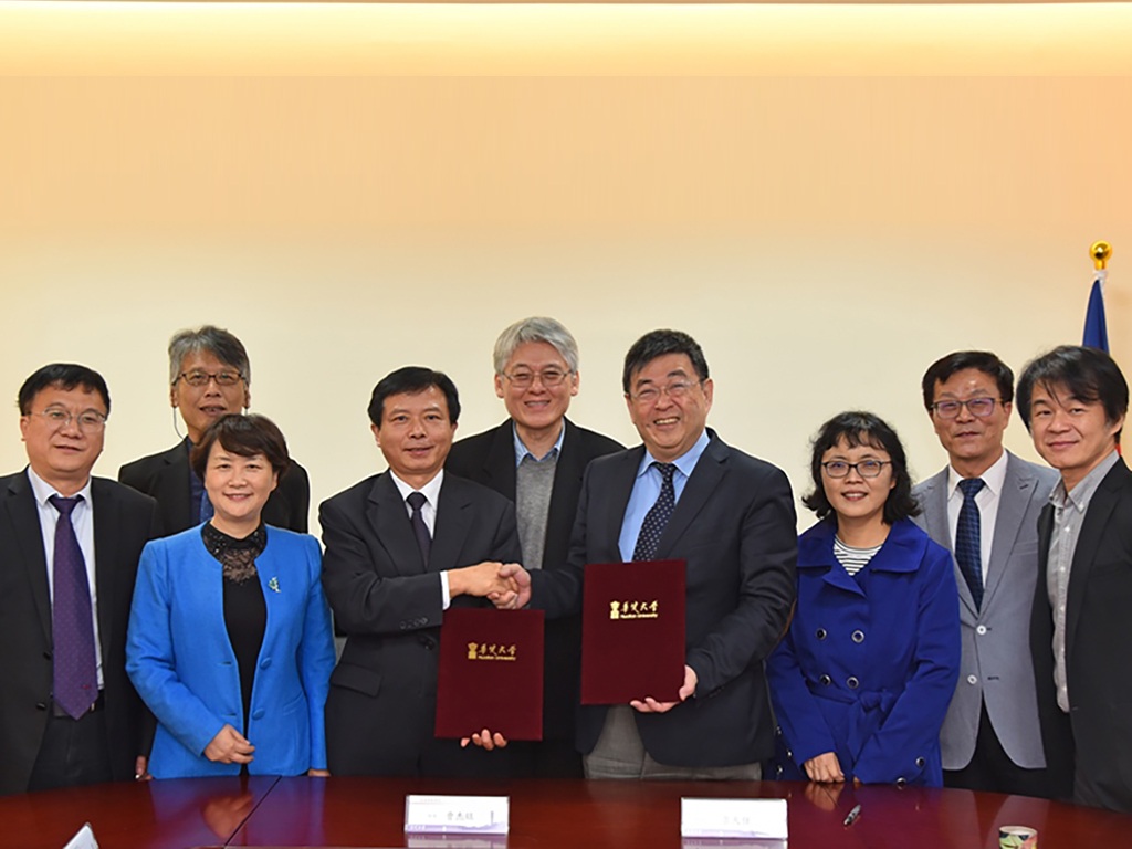 淮南師範學院與本校簽訂學術交流合作協定意願書