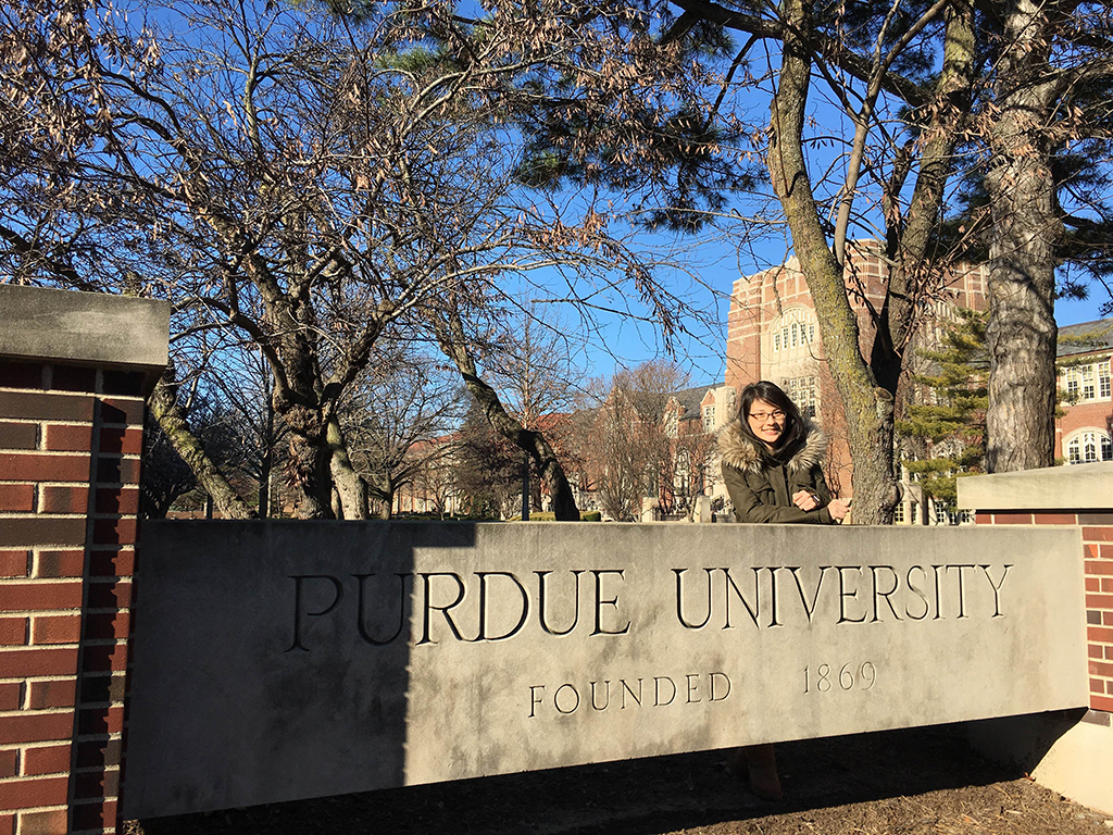 國際化成果顯著 夏安伶同學為本校與普渡大學3+1+1合作首個成功案例