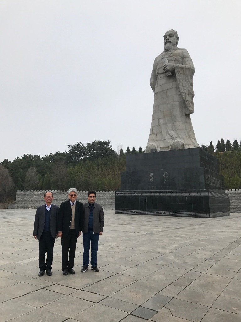 山西師範大學車文明副校長及臨汾市陳忠輝副市長陪同高校長一行參訪安澤縣——荀子的故鄉。