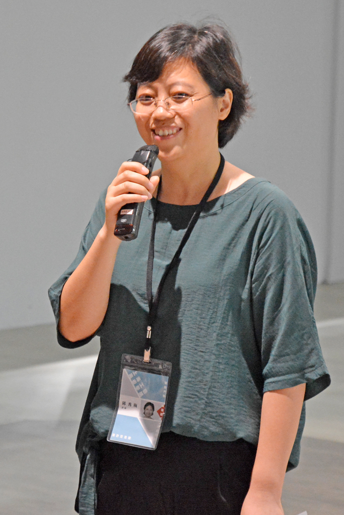 上海工藝美術職業學院邱秀梅老師致詞。