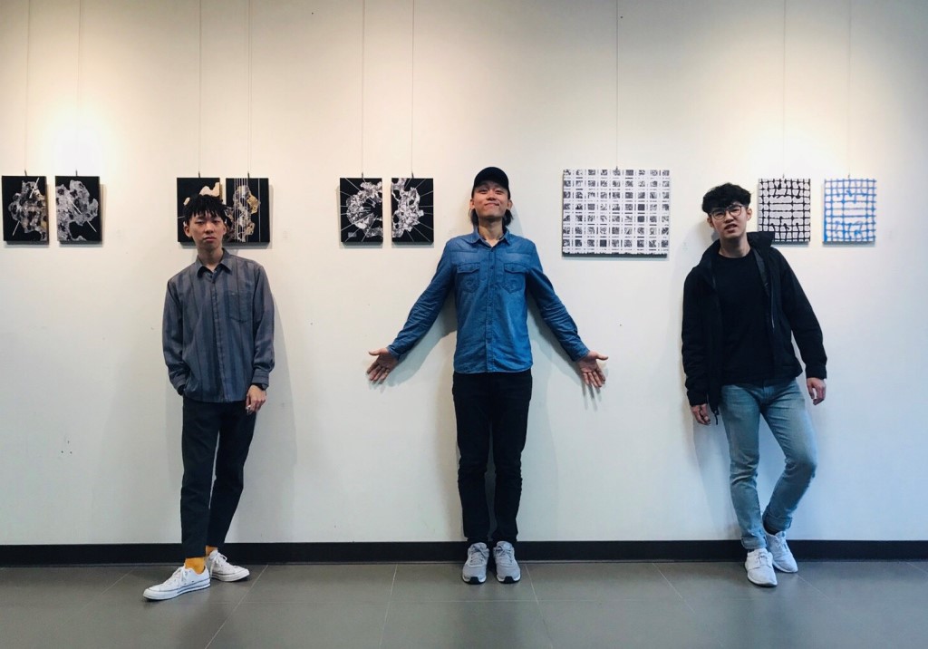 美術與文創學系黃暐翔、陳岳宏、李俊逸同學於圖書資訊大樓圖四藝術空間舉辦四川美術學院交換學習成果展:「光源 川美學。思」