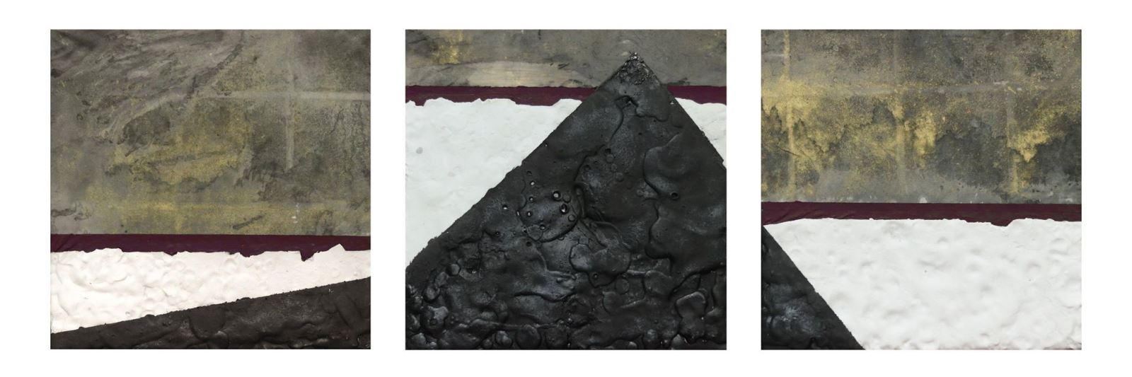 李俊逸:生存狀態,複合媒材 創作理念:創造一種時間性的空間視覺,挖掘埋藏於內心的某種隱約狀態,透過形式上沒有目的性的堆疊,理出不斷延續的動態輪迴。