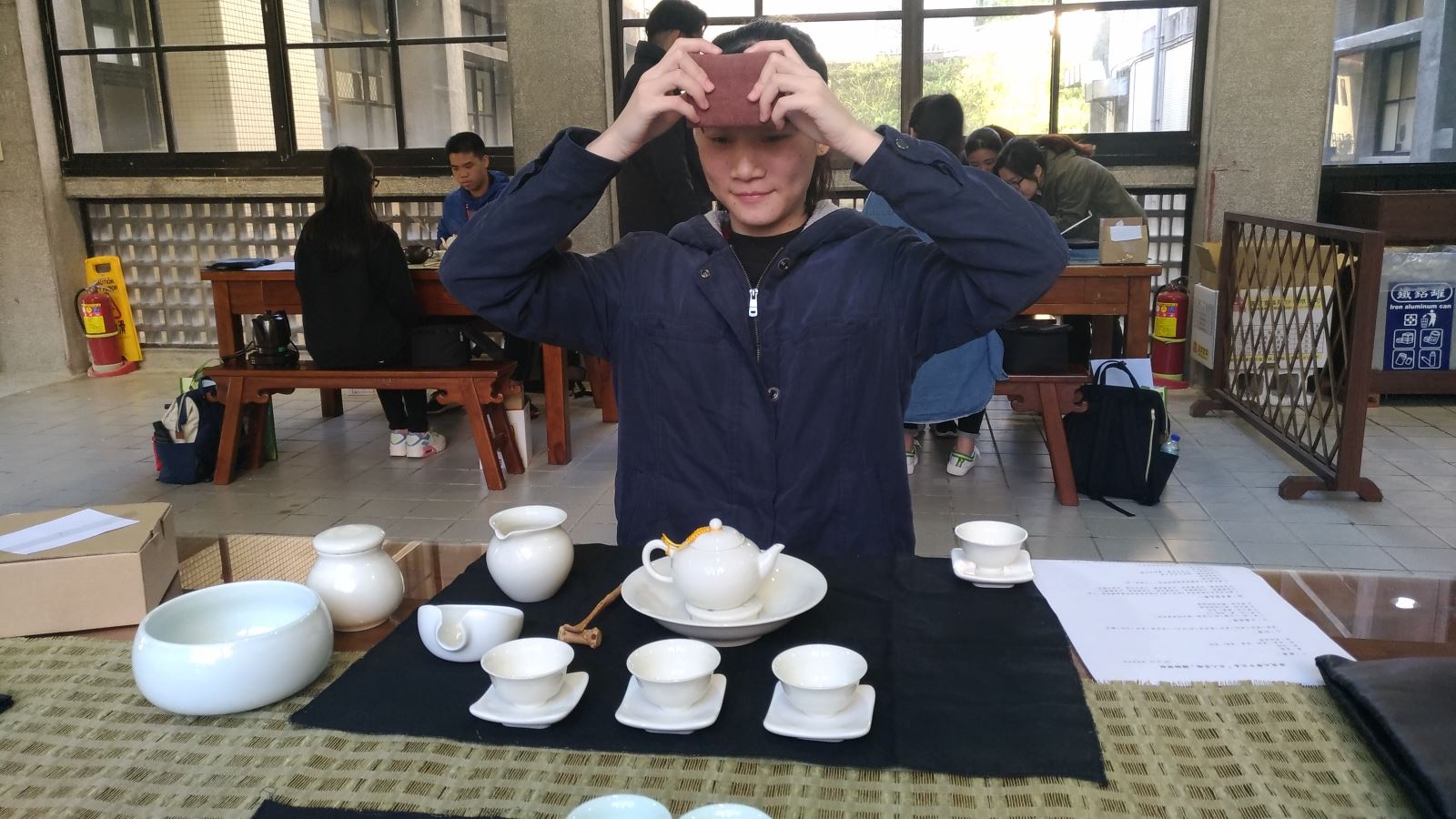 文學院「文人茶席」體驗課程。